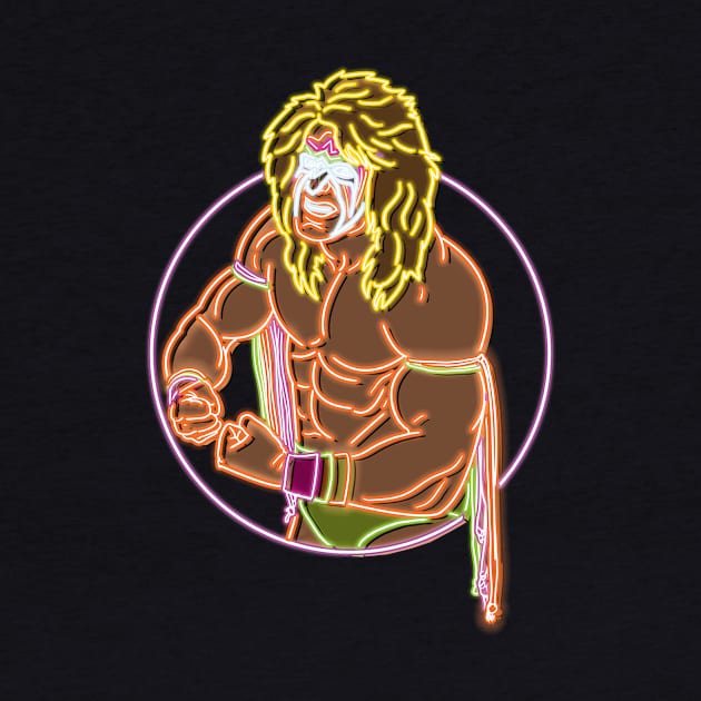 Ultimate Warrior neon color by AJSMarkout